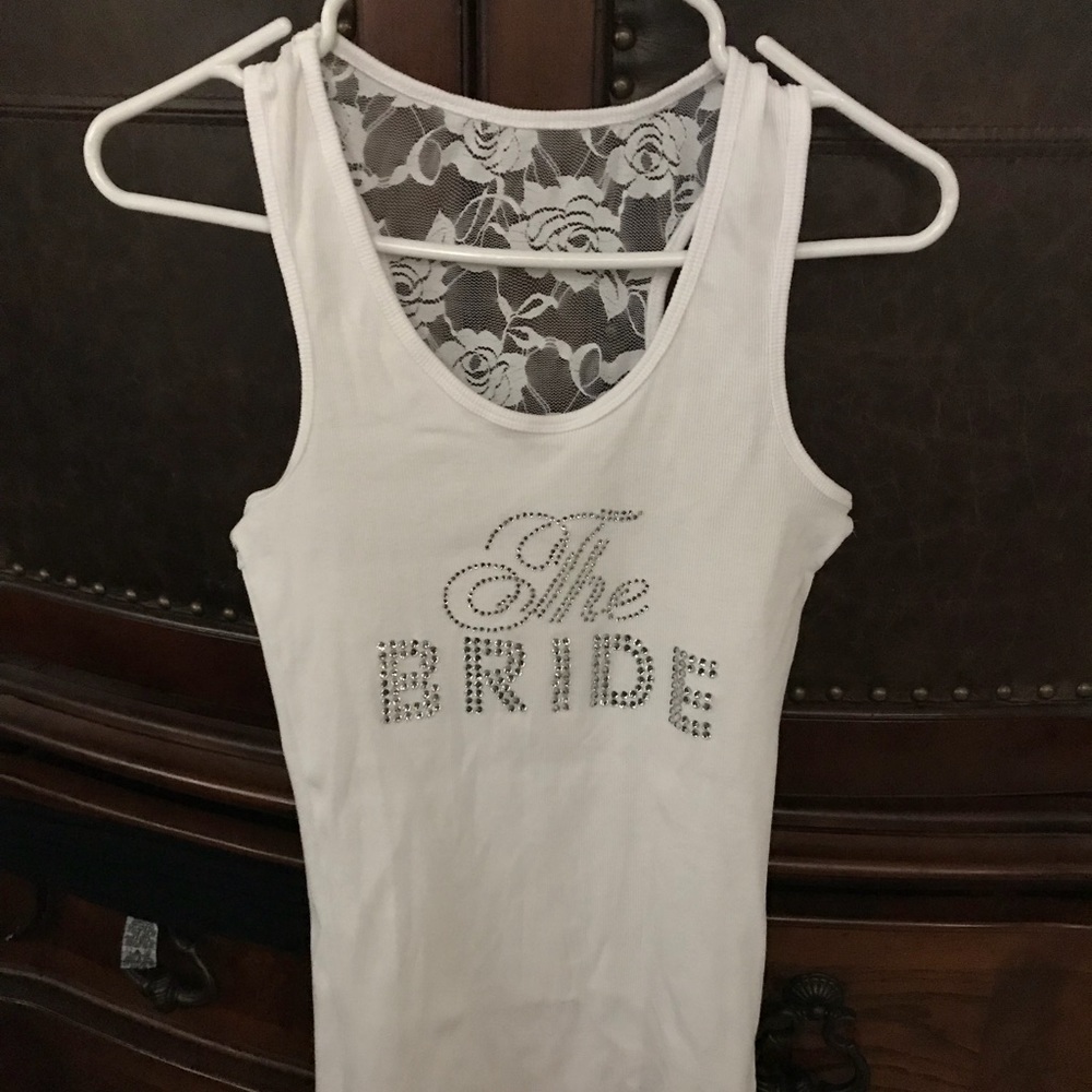 Bride white shirt